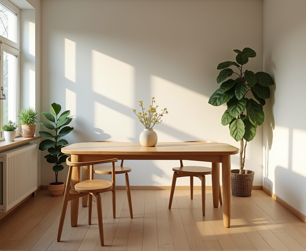 โต๊ะไม้แท้สำหรับบ้านและสำนักงานขนาดเล็ก