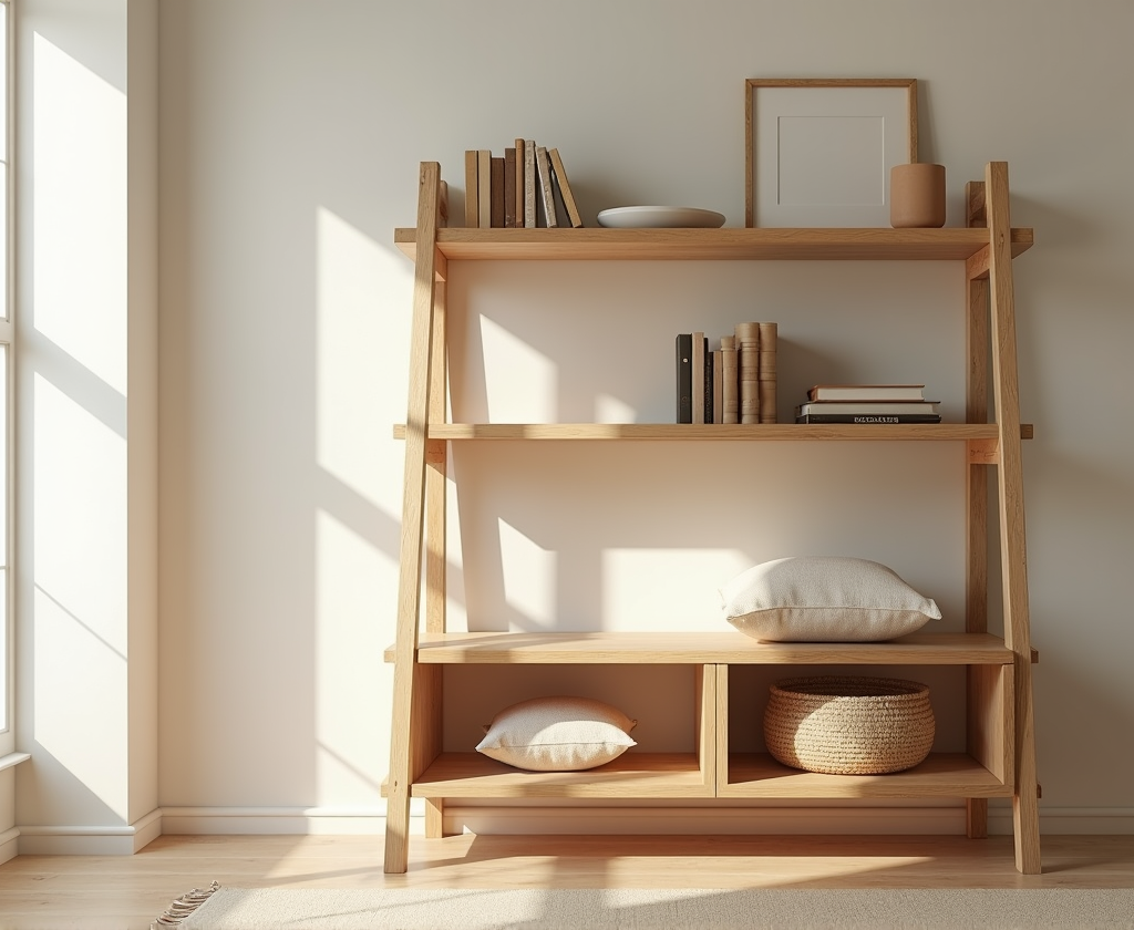 ชั้นวางของไม้แท้ทนทานสำหรับบ้านและคอนโด